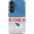 NFL Tennessee Titans White Striped Galaxy S24 Plus Impact Case